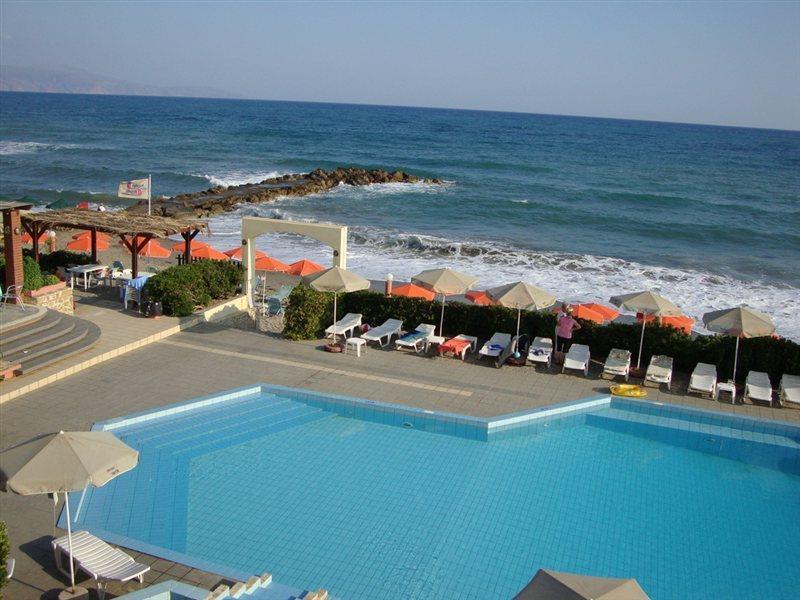 Hotel Haris On The Beach Agia Marina Exterior foto