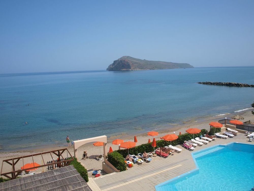 Hotel Haris On The Beach Agia Marina Exterior foto